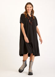 Black circle dress